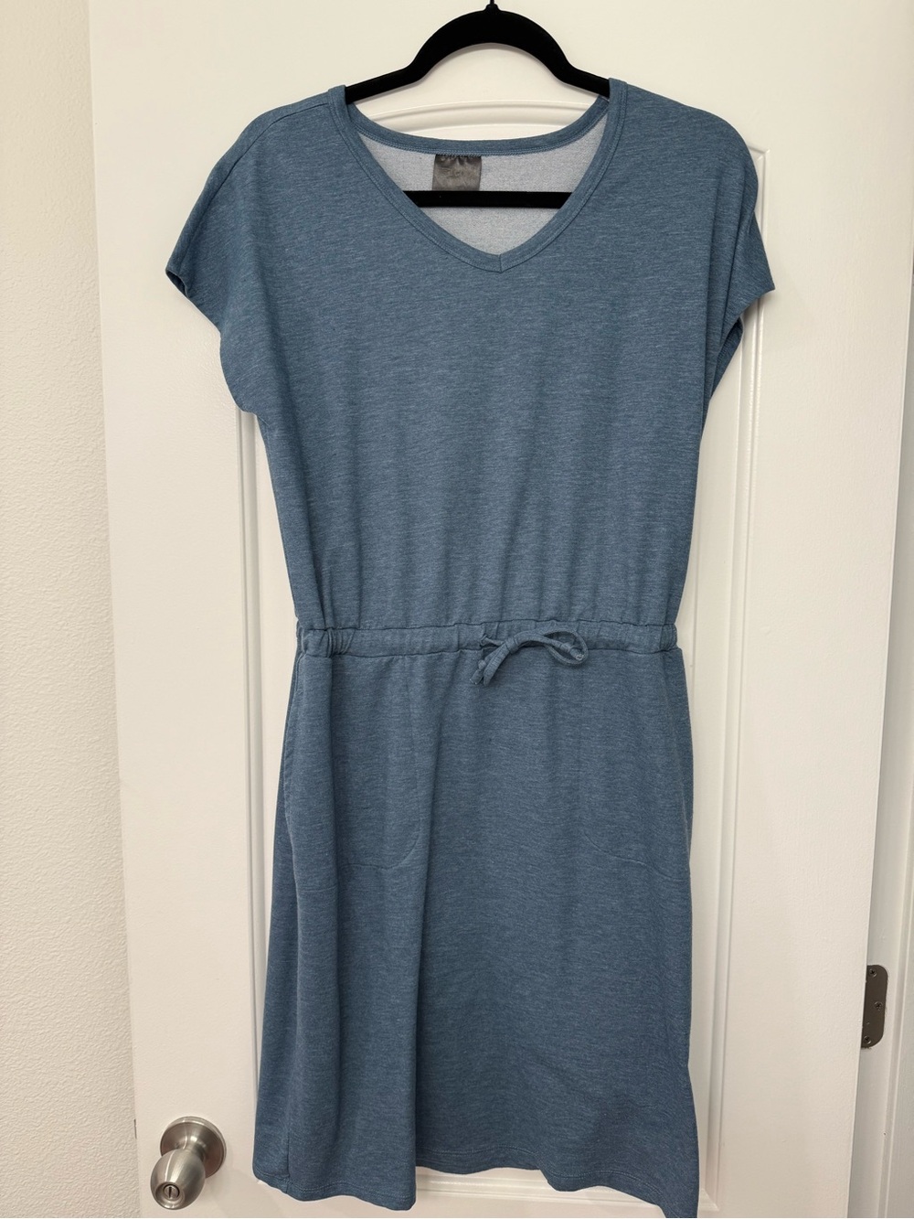 32° Cool Blue Drawstring Casual Dress